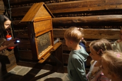 dieci zwiedzają skansen
