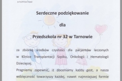 podziękowanie