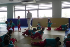 dzieci ćwiczą judo
