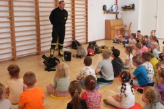 strażak opowiada o swojej pracy